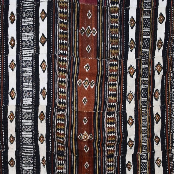 Rare Early 20th Century Khasa Arkilla Kerka Hand Woven Bridal Blanket Ma…